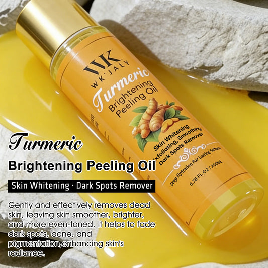 WK JALY Yellow Peeling Oil For All Skin Tone, With Natural Turmeric, Lightening, Improve Rough Skin, Clean, Smooth, 200ml