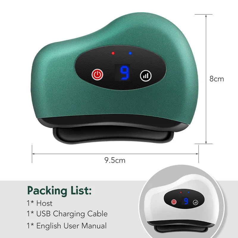 Electric Gua Sha Face Massager Facial Body Scraping Tool for Wrinkle Removal Skin Firm Tightening Lift Beauty Personal Care